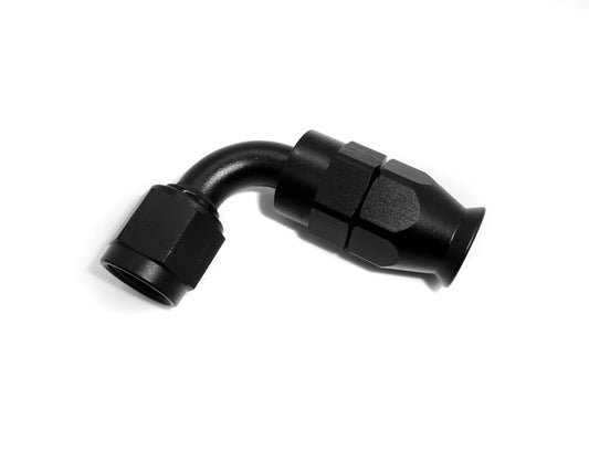 90 degree PTFE swivel hose end hard anodised